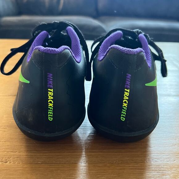 Nike Zoom Rotational 5 Men’s 8.5 Track & Field Shoes Black Volt Green 685134-035 - Picture 4 of 8